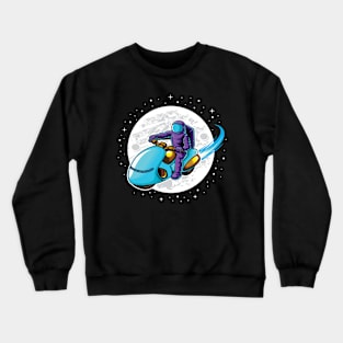 Astrorider in Space Crewneck Sweatshirt